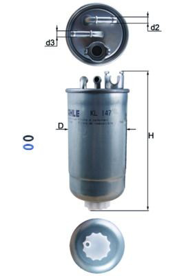 Filtro de óleo OX37D Mahle Original